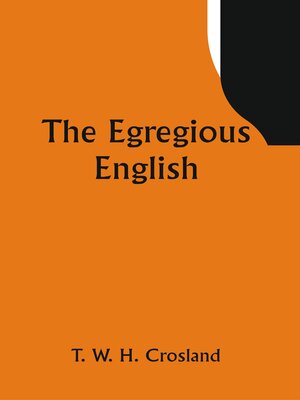 cover image of The Egregious English